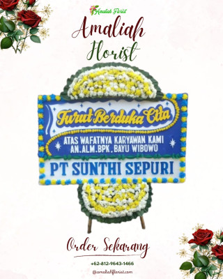 Papan Bunga Duka di Wonosegoro