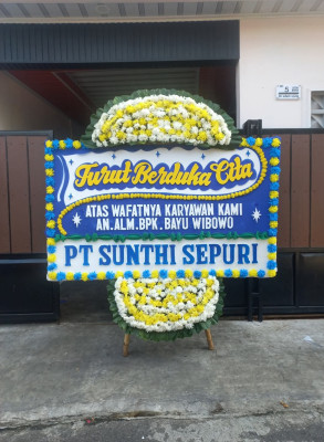 Papan Bunga Duka di Wonosegoro