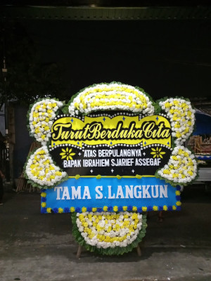 Papan Bunga Duka di Wonosegoro